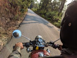 Att lära sig köra motorcykel